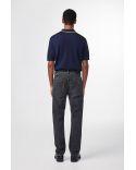POLO A BOUTONS FOLKE 6584 DEEP BLUE