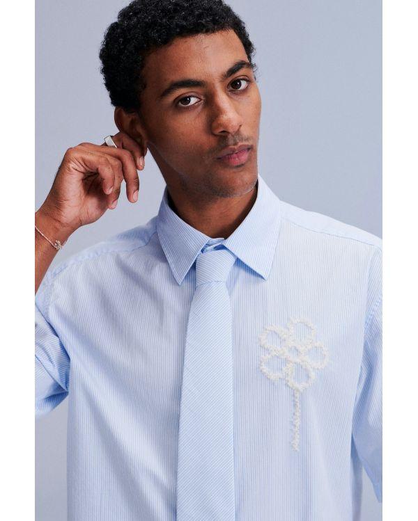 CHEMISE FREDDY BUTTON UP 5973 BLUE STRIPE 2