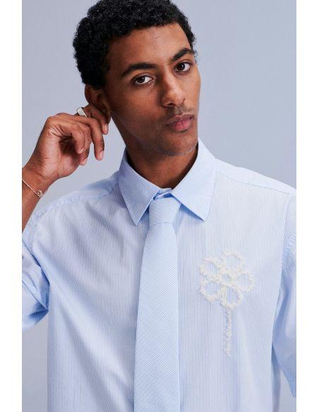 CHEMISE FREDDY BUTTON UP 5973 BLUE STRIPE