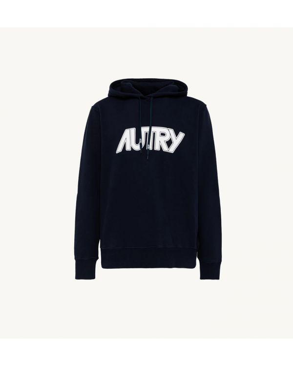 SWEAT A CAPUCHE BLEU