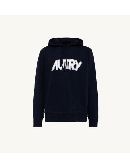 SWEAT A CAPUCHE BLEU