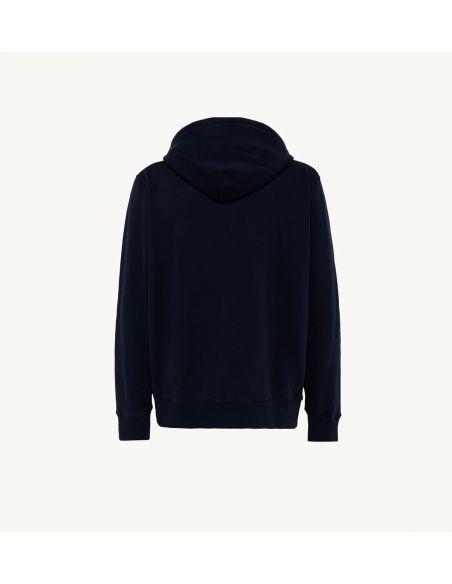 BLUE HOODED SWEATSHIRT