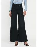 JEAN LE PALAZZO CROP RELEASED HEM BLACKTHORN