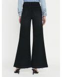 JEAN LE PALAZZO CROP RELEASED HEM BLACKTHORN
