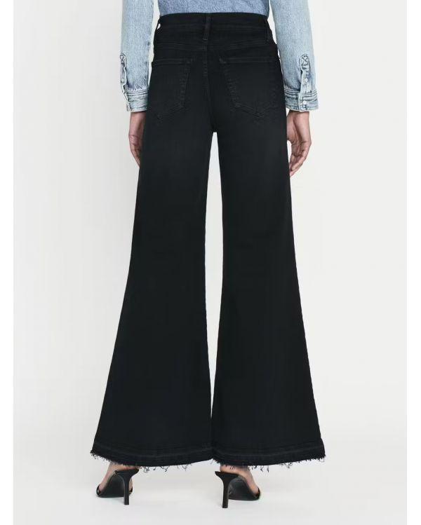 JEAN LE PALAZZO CROP RELEASED HEM BLACKTHORN