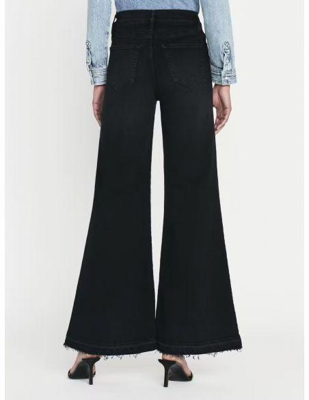 JEAN LE PALAZZO CROP RELEASED HEM BLACKTHORN