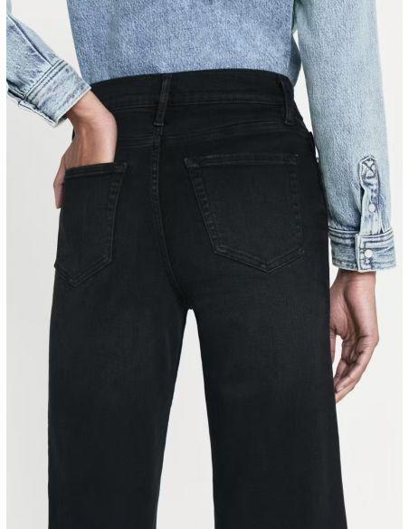 JEAN LE PALAZZO CROP RELEASED HEM BLACKTHORN