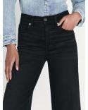 JEAN LE PALAZZO CROP RELEASED HEM BLACKTHORN