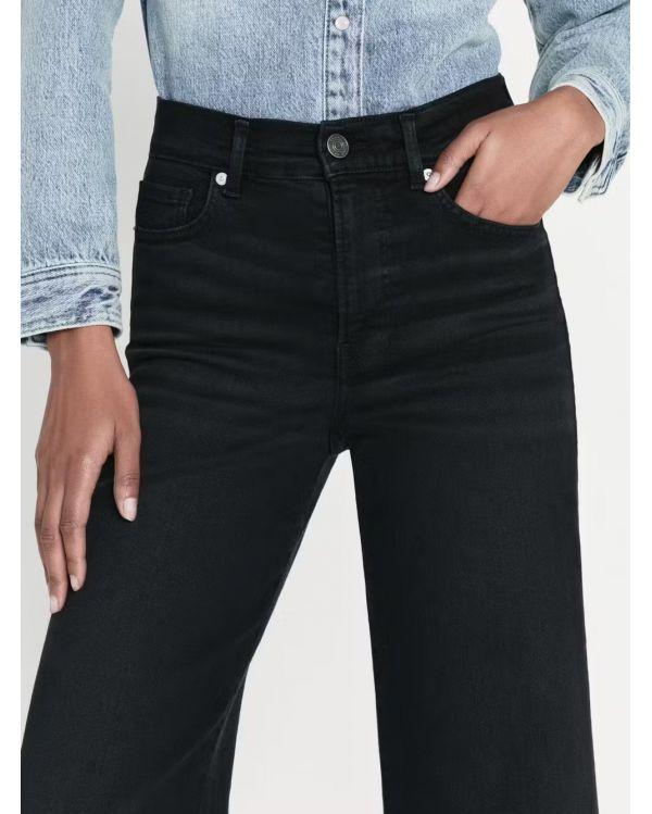 JEAN LE PALAZZO CROP RELEASED HEM BLACKTHORN