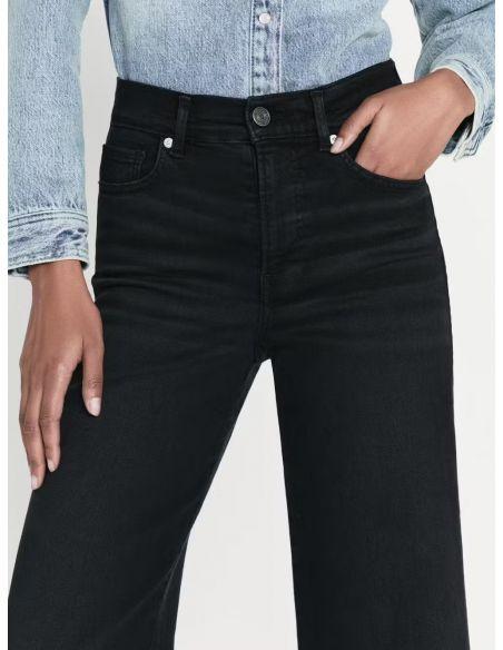 JEAN LE PALAZZO CROP RELEASED HEM BLACKTHORN