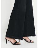 JEAN LE PALAZZO CROP RELEASED HEM BLACKTHORN