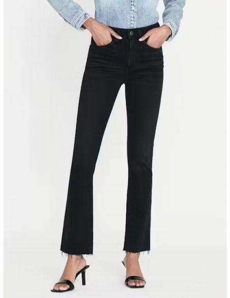 JEAN LE CROP MINI BOOT RAW FRAY BLACKTHORN