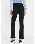 JEAN LE CROP MINI BOOT RAW FRAY BLACKTHORN
