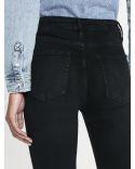 JEAN LE CROP MINI BOOT RAW FRAY BLACKTHORN