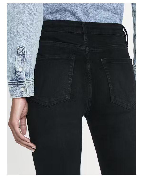 JEAN LE CROP MINI BOOT RAW FRAY BLACKTHORN