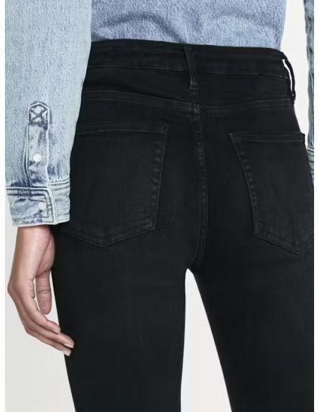 JEAN LE CROP MINI BOOT RAW FRAY BLACKTHORN