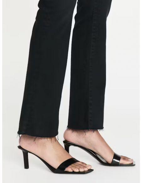 JEAN LE CROP MINI BOOT RAW FRAY BLACKTHORN