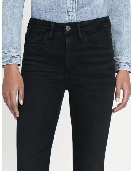JEAN LE CROP MINI BOOT RAW FRAY BLACKTHORN