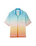 CHEMISE MANCHES COURTES GRADIENT MONOGRAM SILK