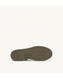 SNEAKERS SUPER VINTAGE LOW LEATHER WHITE, MILITARY GREEN AND BROWN