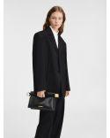 THE BLACK ROUND SQUARE POUCH
