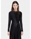 ROBE MIDI EN JERSEY BLACK