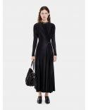 ROBE MIDI EN JERSEY BLACK