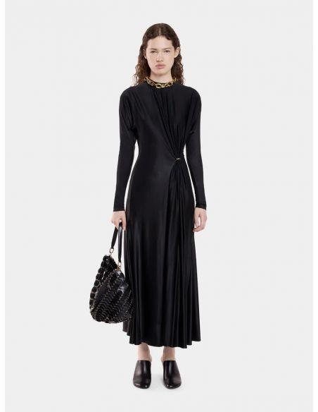 ROBE MIDI EN JERSEY BLACK