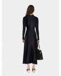 BLACK JERSEY MIDI DRESS