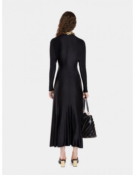 ROBE MIDI EN JERSEY BLACK