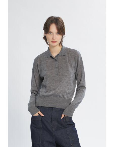 POLO KNITWEAR PERLA GRIGIO