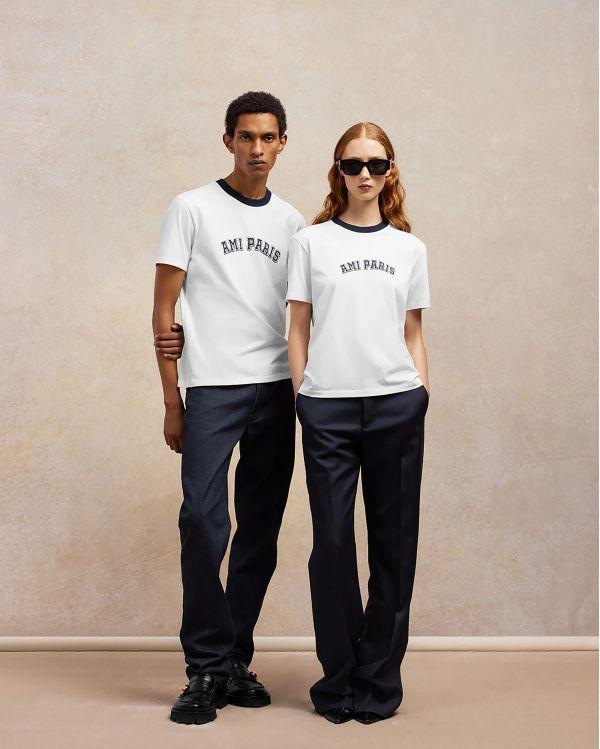 TSHIRT AMI PARIS BLANC