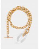 COLLIER SAUTOIR GOLD/TRANSPARENT