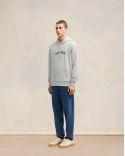 HOODIE AMI PARIS GRIS CENDRE CHINE