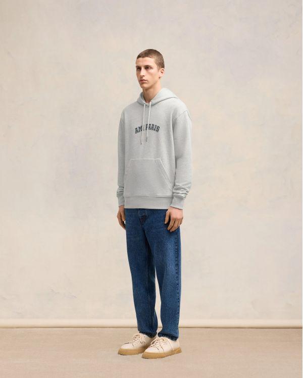 HOODIE AMI PARIS ASH GREY CHINA