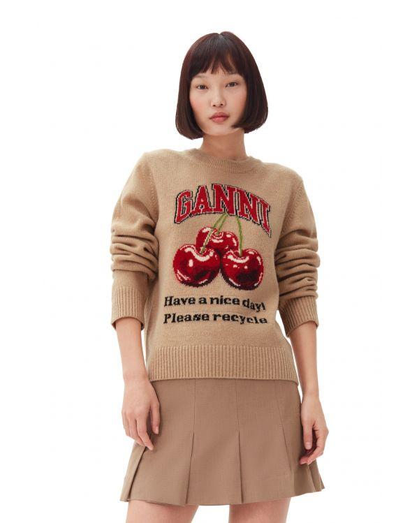 PULL CAMEL GRAPHIC CHERRY SAFARI