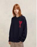 PULL AMI DE COEUR ROUGE BLEU NUIT