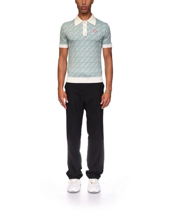 POLO COLUMN JACQUARD MONOGRAM