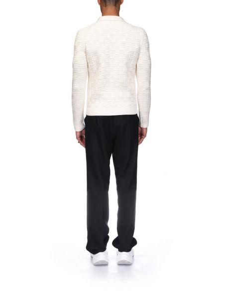 POLO COLUMN KNIT WHITE