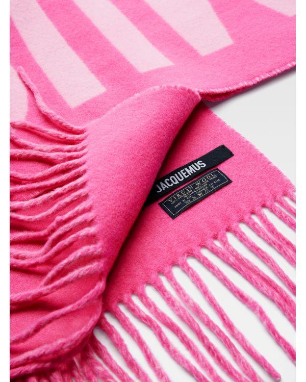 THE JACQUEMUS MULTI PINK SCARF