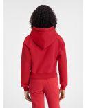LE HOODIE GROS GRAIN DARK RED