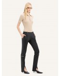 ICONIC RIBBED KNIT POLO SHIRT CAPPUCINO