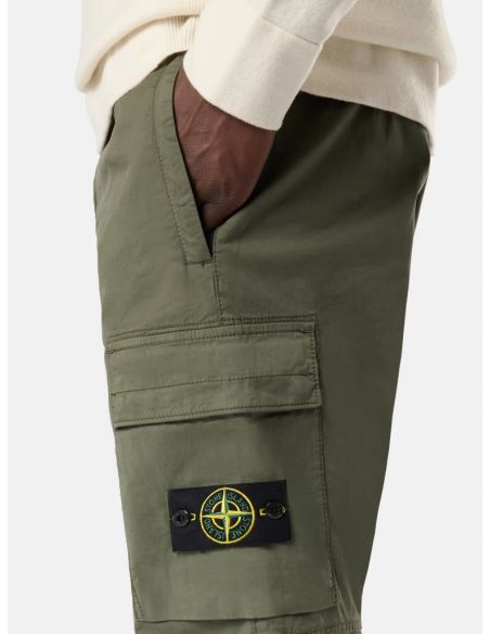 PANTALON CARGO SUPIMA COTTON 30410 VERT MOUSSE