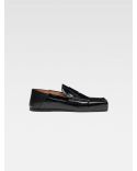 BLACK SQUARE MOCCASINS
