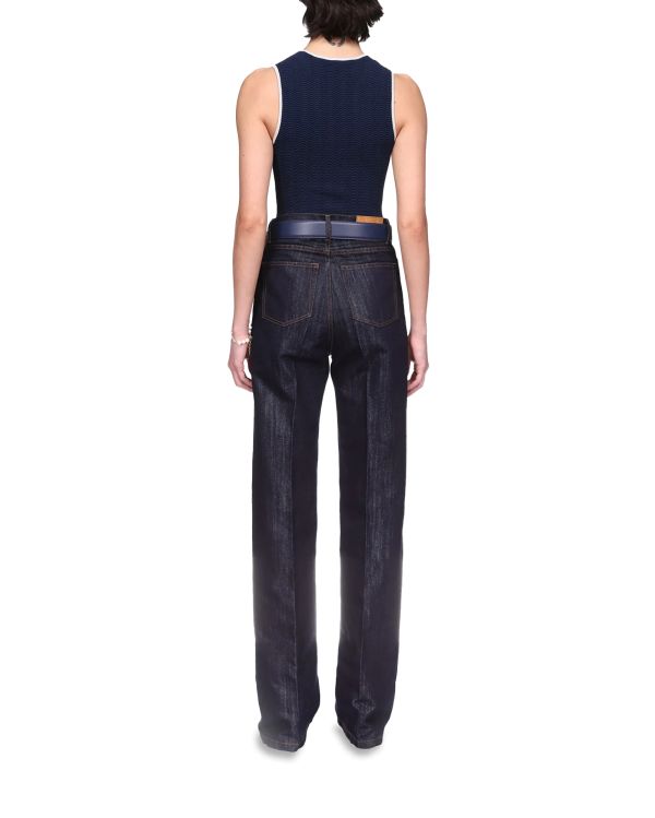 JEAN SILVER LUREX DENIM WHASHED INDIGO 2