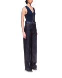 JEAN SILVER LUREX DENIM WHASHED INDIGO