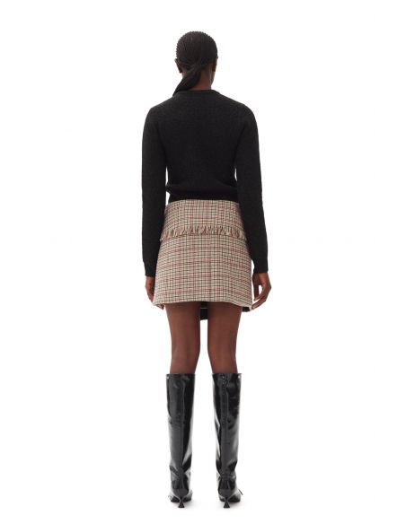 CARDIGAN SPARKLE DOUBLEFACE BLACK