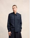 NAVY BLUE MILITARY SHIRT