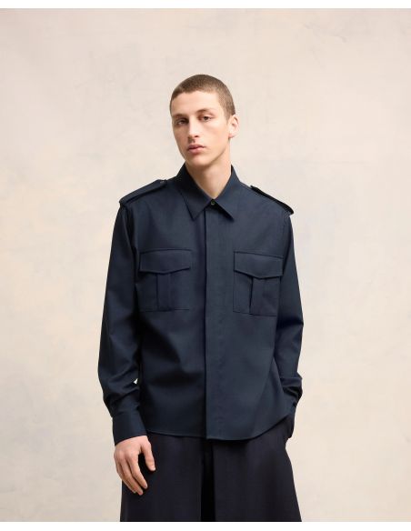 NAVY BLUE MILITARY SHIRT
