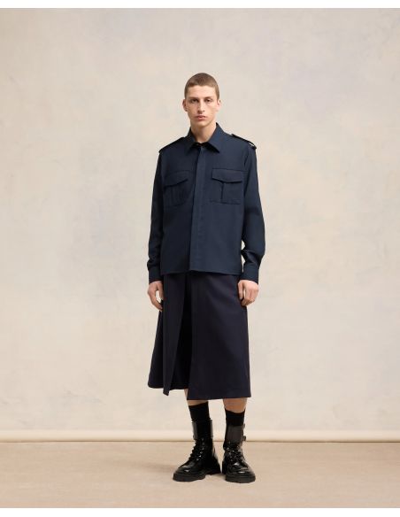 NAVY BLUE MILITARY SHIRT